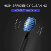 Seago Electric Sonic Toothbrush Black with Case Toothbrush by seago Official Store