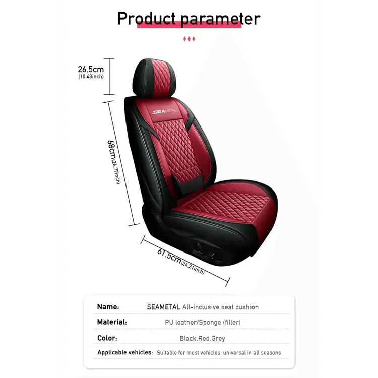 Red and Black Car Seat Cover Set Car seat cover by GiFiFY