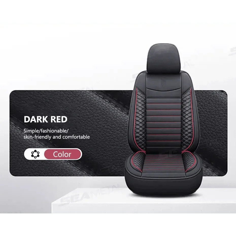 Black Leather Car Seat Covers Seametal Car Seat Car seat cover by DSERS