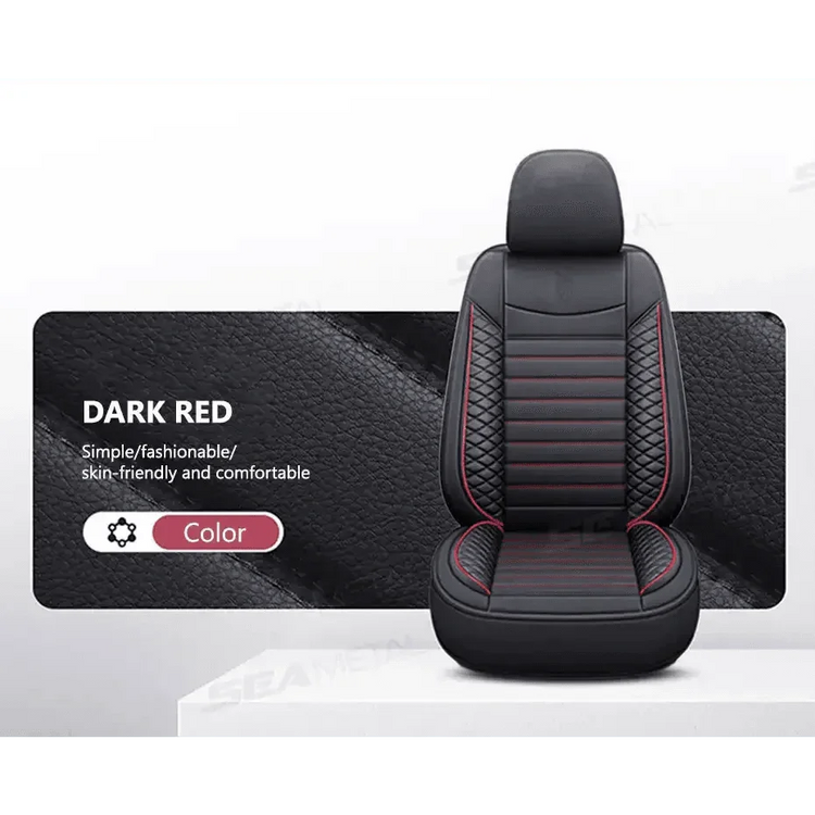 Black Leather Car Seat Covers Seametal Car Seat Car seat cover by DSERS