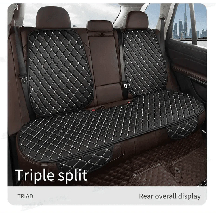 Black Quilted Leather Car Seat Covers Car seat cover by DSERS