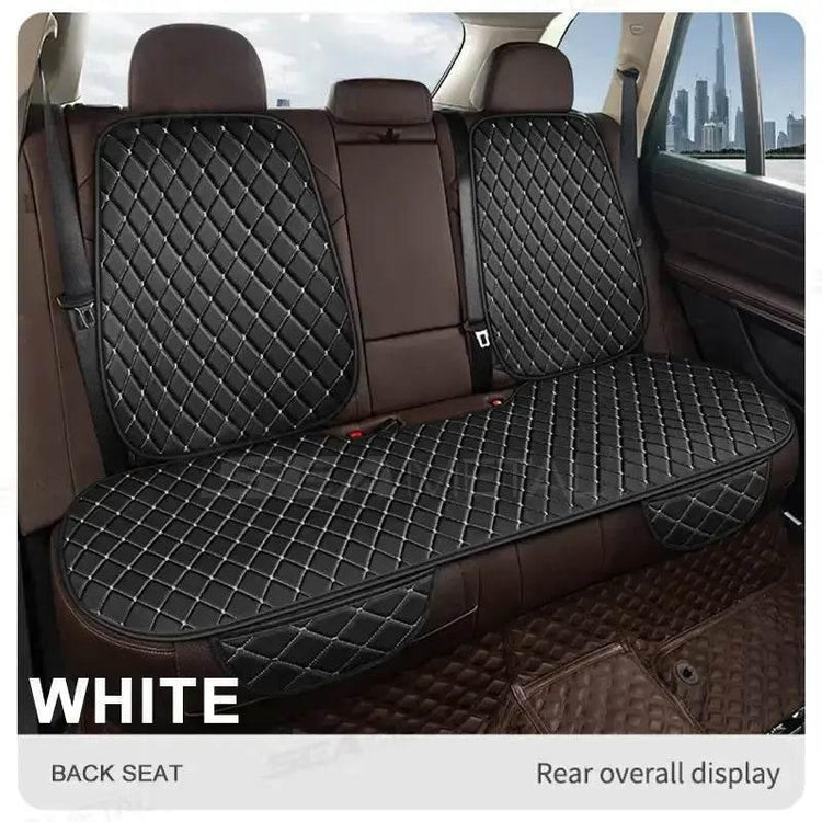 Black Quilted Leather Car Seat Covers Car seat cover by DSERS