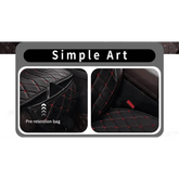 Black Quilted Leather Car Seat Covers Car seat cover by DSERS