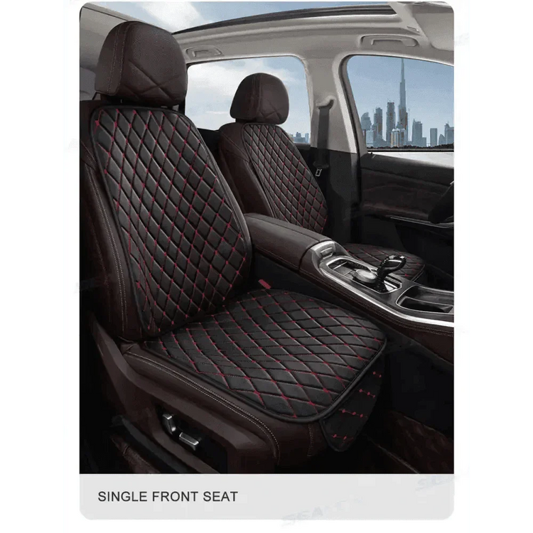 Black Quilted Leather Car Seat Covers Car seat cover by DSERS