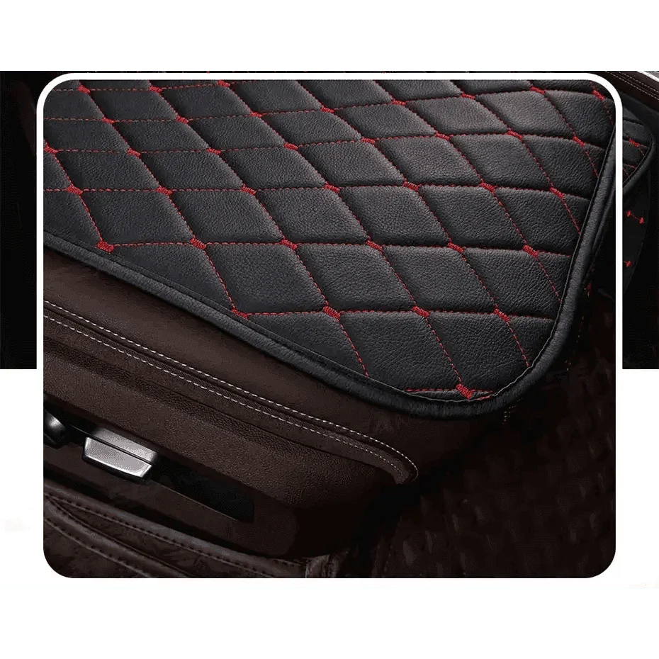 Black Quilted Leather Car Seat Covers Car seat cover by DSERS