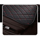 Black Quilted Leather Car Seat Covers Car seat cover by DSERS