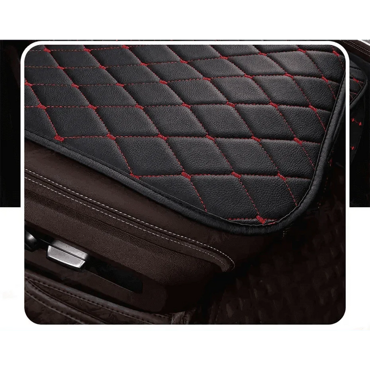 Black Quilted Leather Car Seat Covers Car seat cover by DSERS