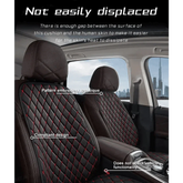 Black Quilted Leather Car Seat Covers Car seat cover by DSERS