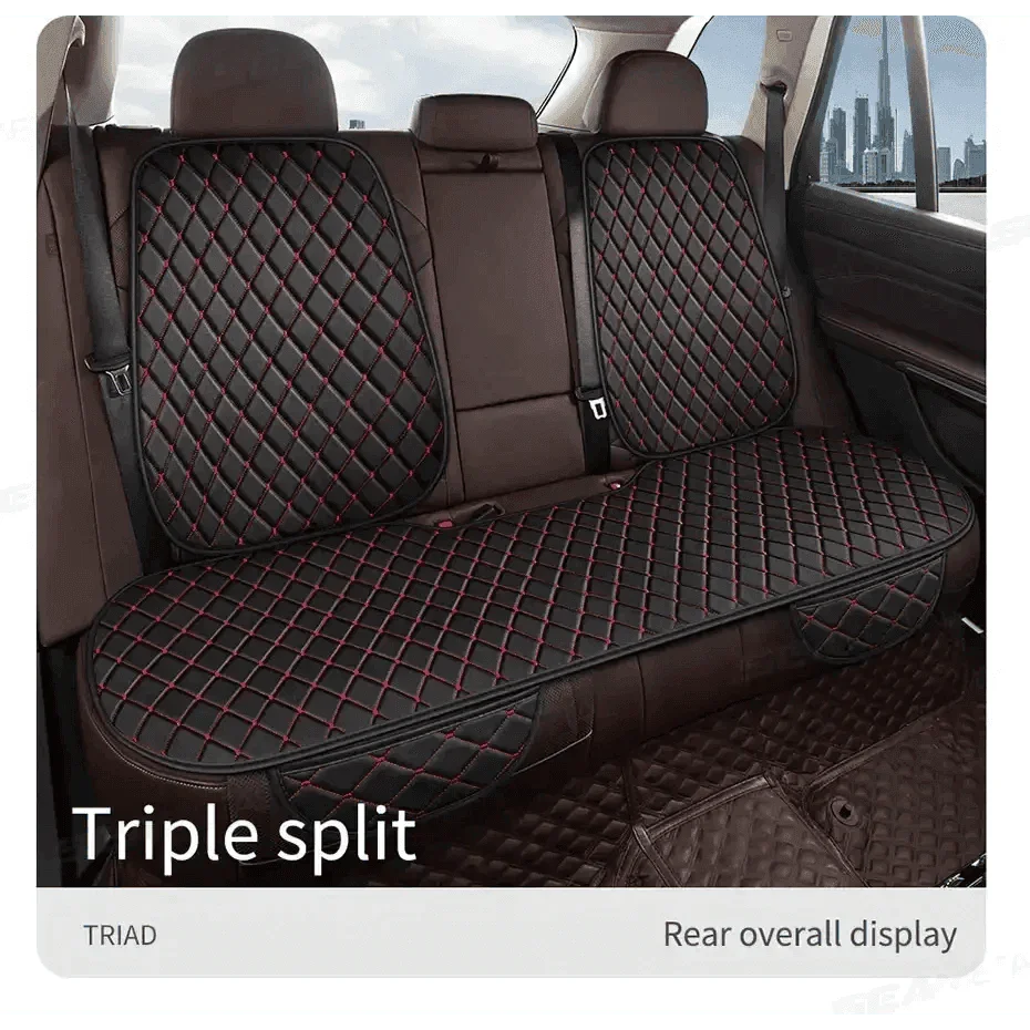 Black Quilted Leather Car Seat Covers Car seat cover by DSERS