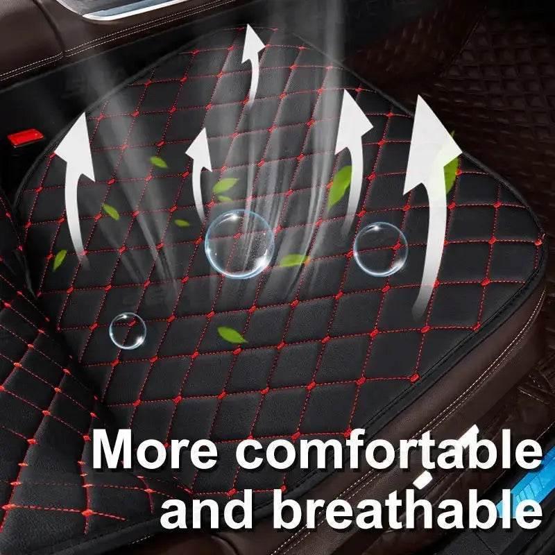 Black Quilted Leather Car Seat Covers Car seat cover by DSERS