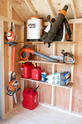 Shed Shelf Bracket Kit | Heavy-Duty Shed Organizer Shed Organization by HangThis Up My Shed Organizing System