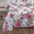 DaDa Bedding Romantic Roses Lovely Spring Pink Floral Garden Fitted & Flat Bed Sheet Set w/ Pillow Cases (JHW879) Sheet Sets by DaDalogy Bedding Collection