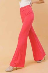 COUNTDOWN THE HOURS WOVEN FLARED PANTS PANTS by Flying Tomato