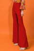 COUNTDOWN THE HOURS WOVEN FLARED PANTS PANTS by Flying Tomato