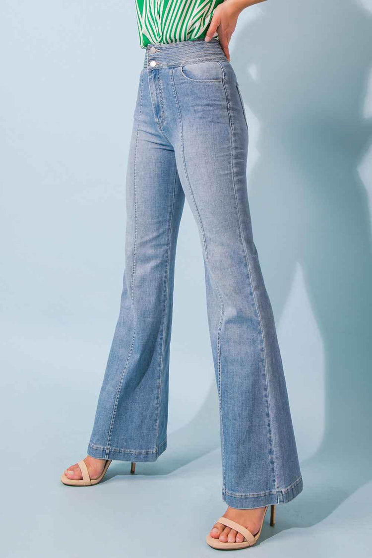 GRAND PARTY DENIM JEANS PANTS by Flying Tomato