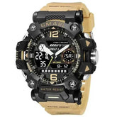 SMAEL Brand Tan and Black Outdoor Sport Mens Watch Watches by SMAEL Official Store