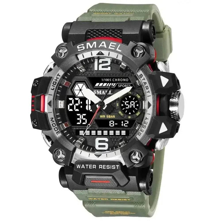 SMAEL Brand Tan and Black Outdoor Sport Mens Watch Watches by SMAEL Official Store