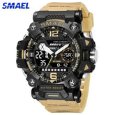 SMAEL Brand Tan and Black Outdoor Sport Mens Watch Watches by SMAEL Official Store