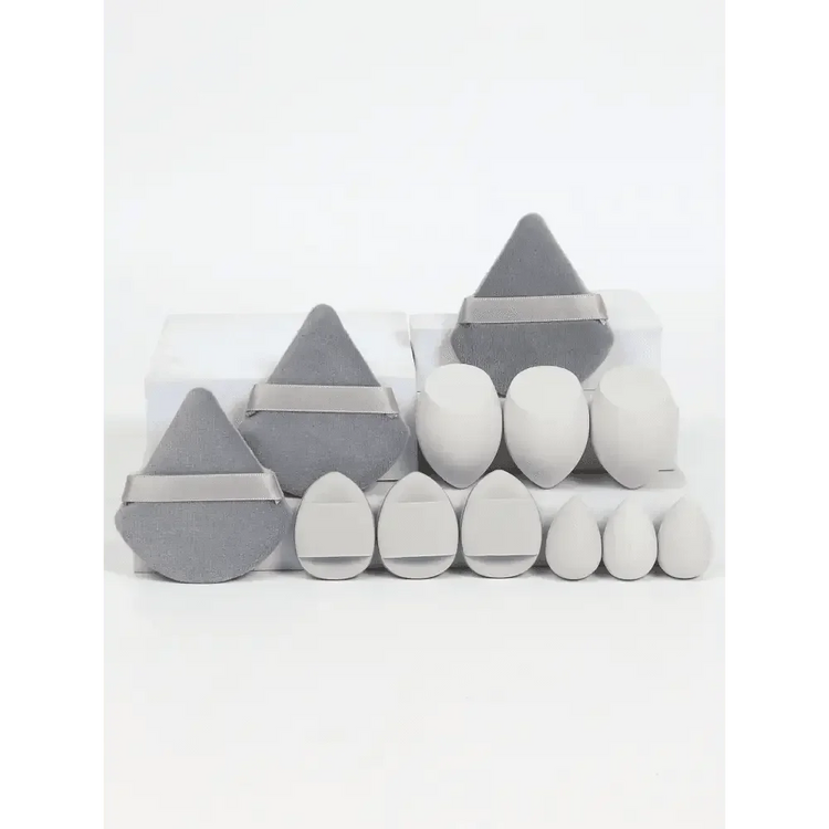 Small Medium and Large 12PCS Combination Set Makeup Puff Essential for Beginners Cosmetic Puff Set Makeup Foundation Sponge Makeup Puff by Dropshee