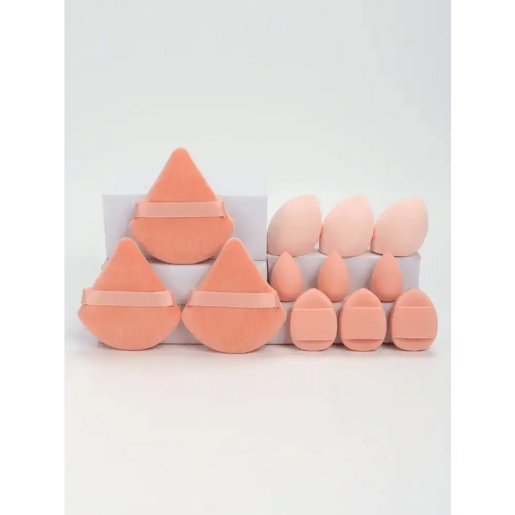 Small Medium and Large 12PCS Combination Set Makeup Puff Essential for Beginners Cosmetic Puff Set Makeup Foundation Sponge Makeup Puff by Dropshee