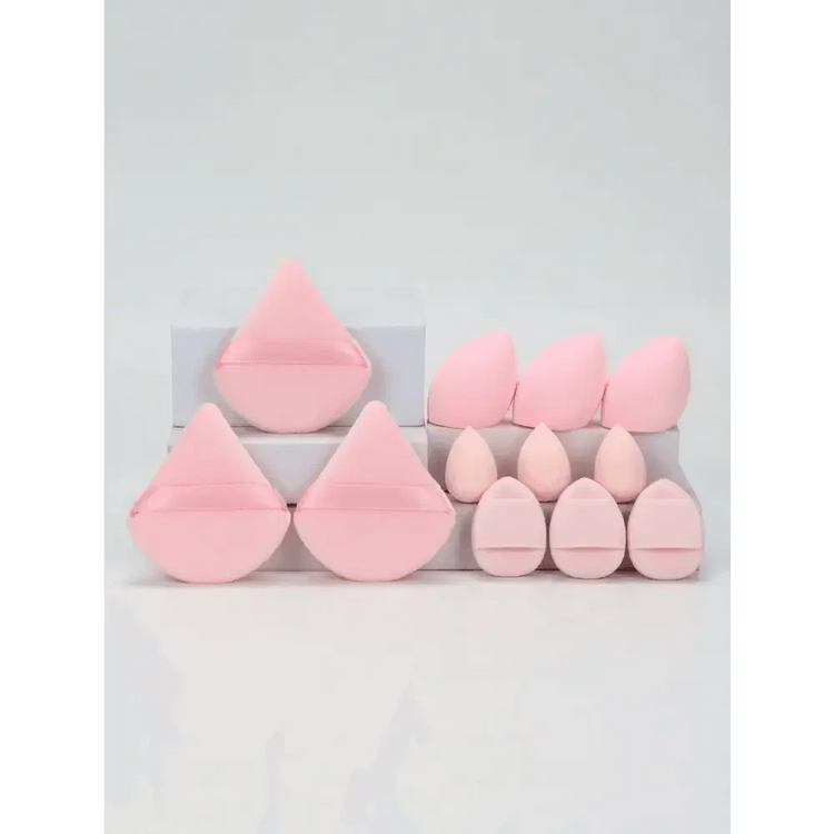 Small Medium and Large 12PCS Combination Set Makeup Puff Essential for Beginners Cosmetic Puff Set Makeup Foundation Sponge Makeup Puff by Dropshee