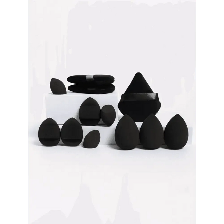 Small Medium and Large 12PCS Combination Set Makeup Puff Essential for Beginners Cosmetic Puff Set Makeup Foundation Sponge Makeup Puff by Dropshee