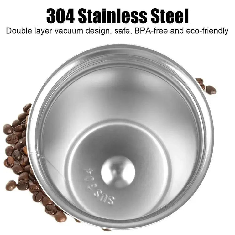Smart Coffee Tumbler 380ml 510ml Stainless Steel Intelligent Temperature Display Travel Mug Thermos Cup with Portable Rope Smart Coffee Mugs by Dropshee