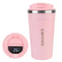 Smart Coffee Tumbler 380ml 510ml Stainless Steel Intelligent Temperature Display Travel Mug Thermos Cup with Portable Rope Smart Coffee Mugs by Dropshee