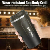 Smart Coffee Tumbler 380ml 510ml Stainless Steel Intelligent Temperature Display Travel Mug Thermos Cup with Portable Rope Smart Coffee Mugs by Dropshee