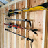Snow & Water Ski Storage Rack – Shed Organizer for Skis, Poles & Gear Shed Organization by HangThis Up My Shed Organizing System