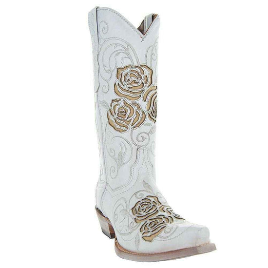 White Rose Inlayed Women&