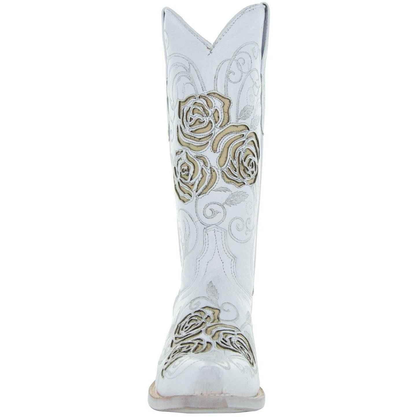 White Rose Inlayed Women&