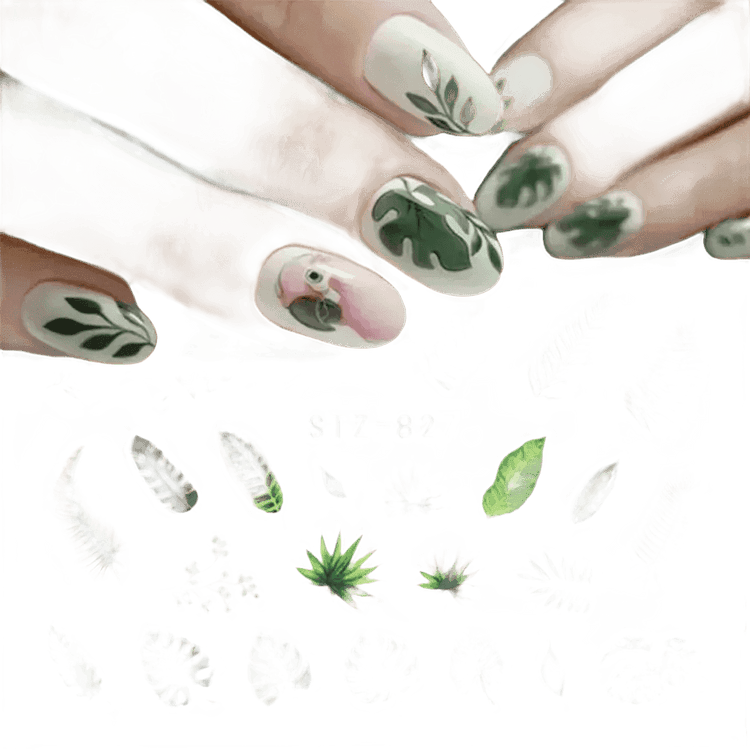 Spring Flower Leaf Nail Decals Nail Art Kits & Accessories by Shop5370096 Store