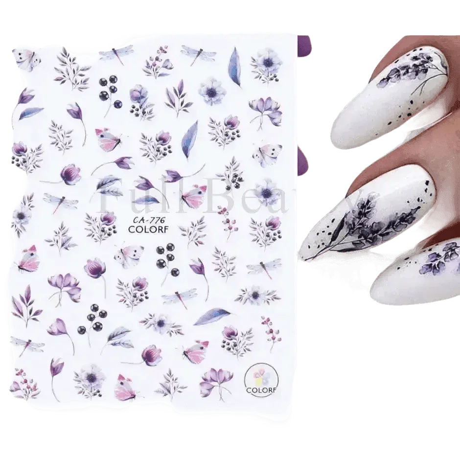 Spring Flower Leaf Nail Decals Nail Art Kits & Accessories by Shop5370096 Store