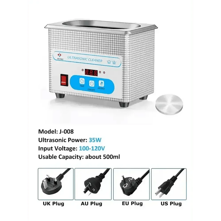 Stainless Steel 800ml Ultrasonic Cleaner 40khz Ultrasonic Cleaner by DSERS