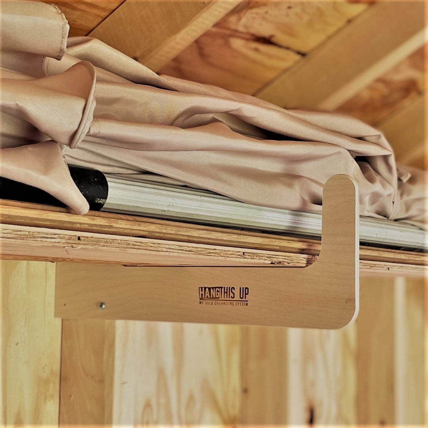 Shed Storage Organizer – Yard Tool Rack for Storage Sheds Shed Organization by HangThis Up My Shed Organizing System