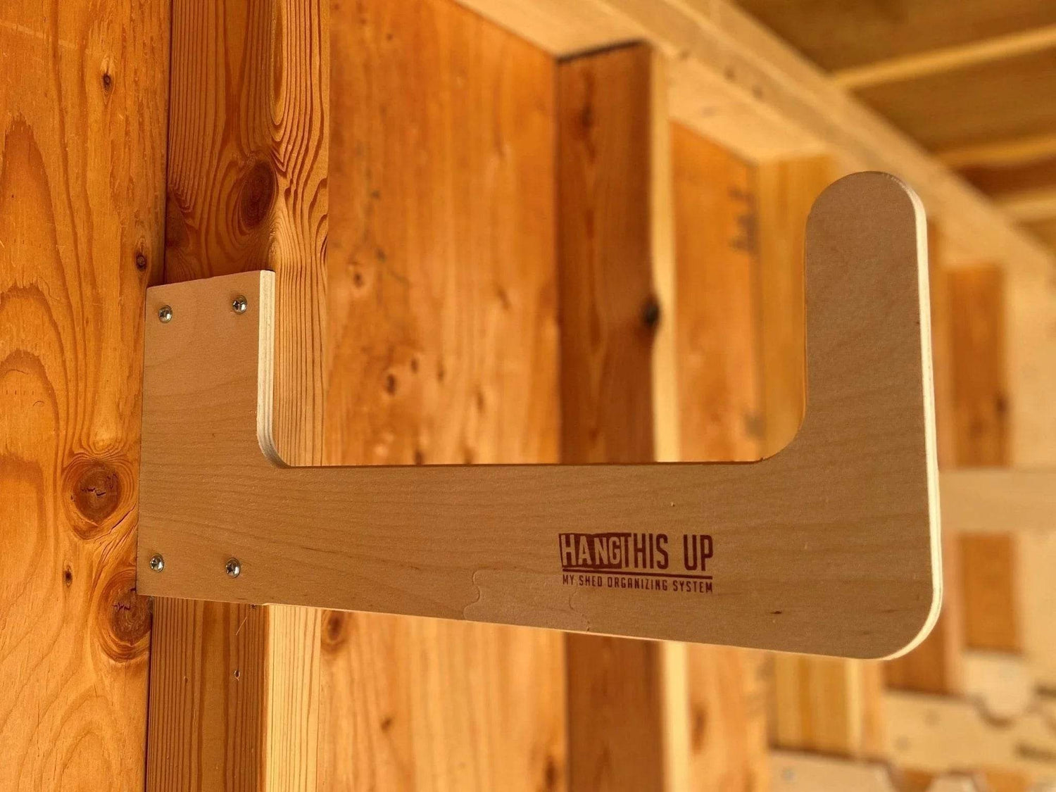 Shed Storage Organizer – Yard Tool Rack for Storage Sheds Shed Organization by HangThis Up My Shed Organizing System
