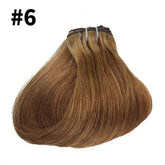 Straight Human Hair Extensions Brazilian Natural Seamless Clip ins Human Hair Extensions 16-26 Inch Full Head For Women Wigs by Dropshee