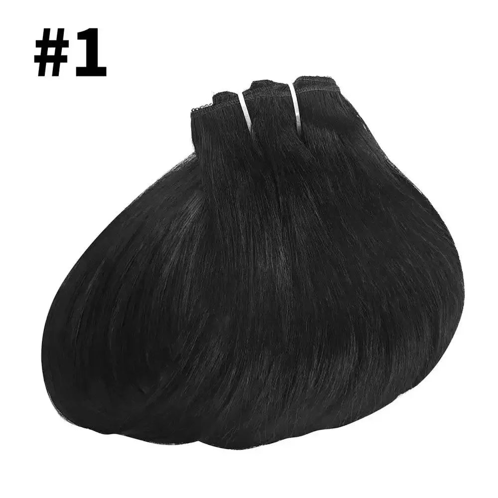 Straight Human Hair Extensions Brazilian Natural Seamless Clip ins Human Hair Extensions 16-26 Inch Full Head For Women Wigs by Dropshee