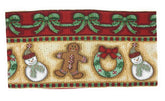 DaDa Bedding Gingerbread Snowman Holiday Woven Tapestry Dining Table Runner (12917) Table Runners by DaDalogy Bedding Collection
