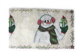 DaDa Bedding Magical Snowman Holiday Woven Tapestry Dining Table Runner (9733) Table Runners by DaDalogy Bedding Collection