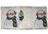 DaDa Bedding Magical Snowman Holiday Woven Tapestry Dining Table Runner (9733) Table Runners by DaDalogy Bedding Collection