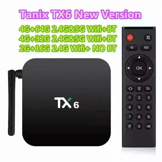 Tanix TX6 Allwinner H313 Quad Core TV Box TV Stream Box by Smartwatch China Store