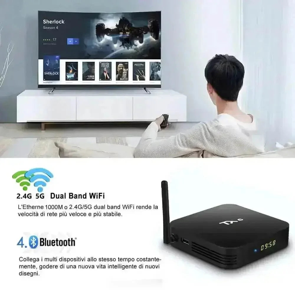 Tanix TX6 Allwinner H313 Quad Core TV Box TV Stream Box by Smartwatch China Store