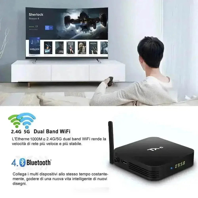 Tanix TX6 Allwinner H313 Quad Core TV Box TV Stream Box by Smartwatch China Store