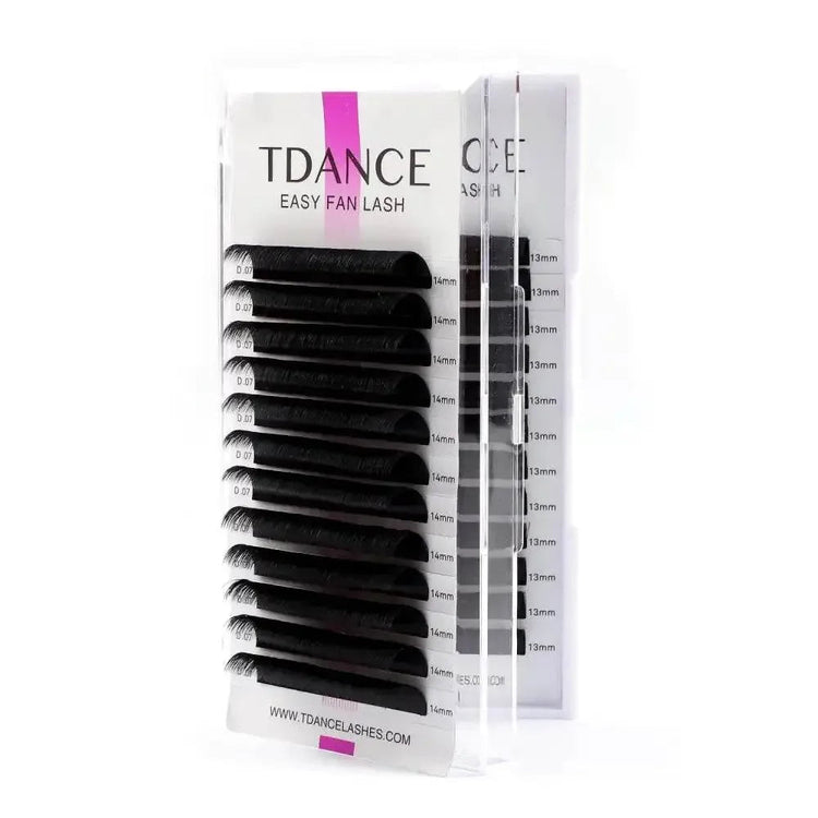 TDANCE Individual Easy Fan Eyelashes Extension Faux Mink Soft Natural Volume Makeup Fast Blooming False Lash Growth Lift Beauty Eyelashes Extension by Dropshee