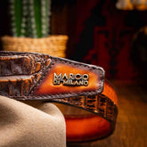 Texas Belt Aged Brown Belts by Marco Di Milano