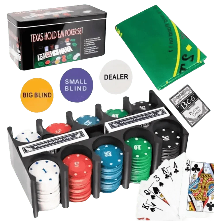 Texas Holdem Poker Chip Set Poker Chips & Sets by Shop1103404233 Store
