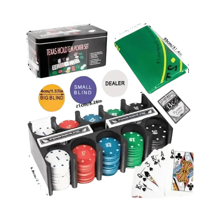 Texas Holdem Poker Chip Set Poker Chips & Sets by Shop1103404233 Store
