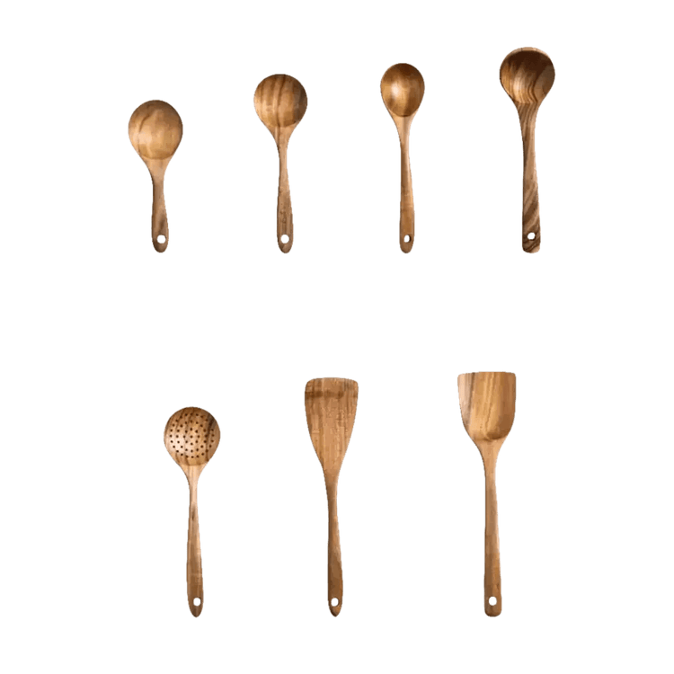 Thailand Wood Kitchenware Cooking Spoons Set Kitchenware by Warm Comfy Life Store